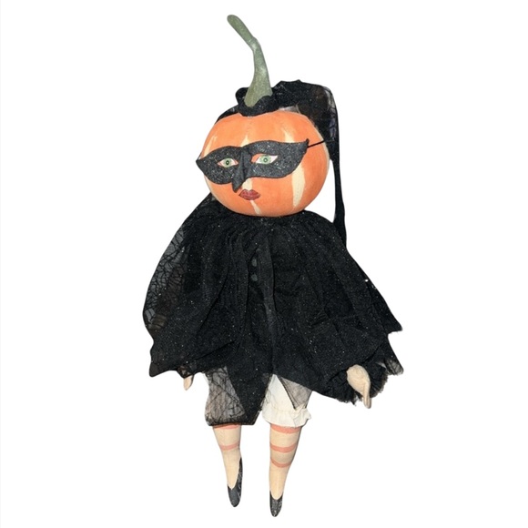 Vintage Joe Spencer Gathered Traditions Masked Pumpkin Witch - Picture 2 of 5